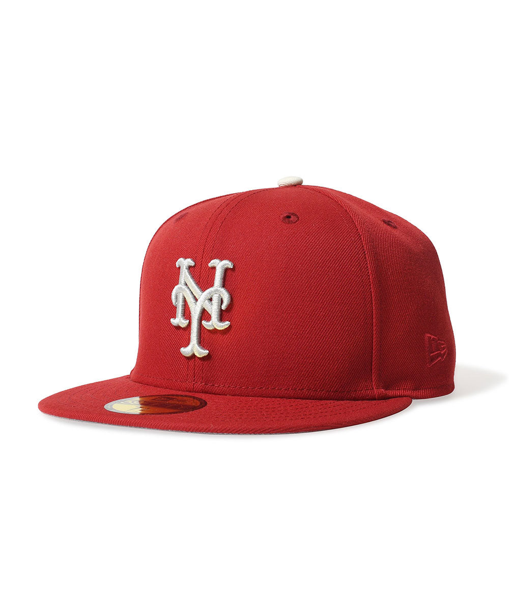 NEW ERA - NEW YORK METS CO GUEENS NY 59FIFTY PINOT RED【71059675】