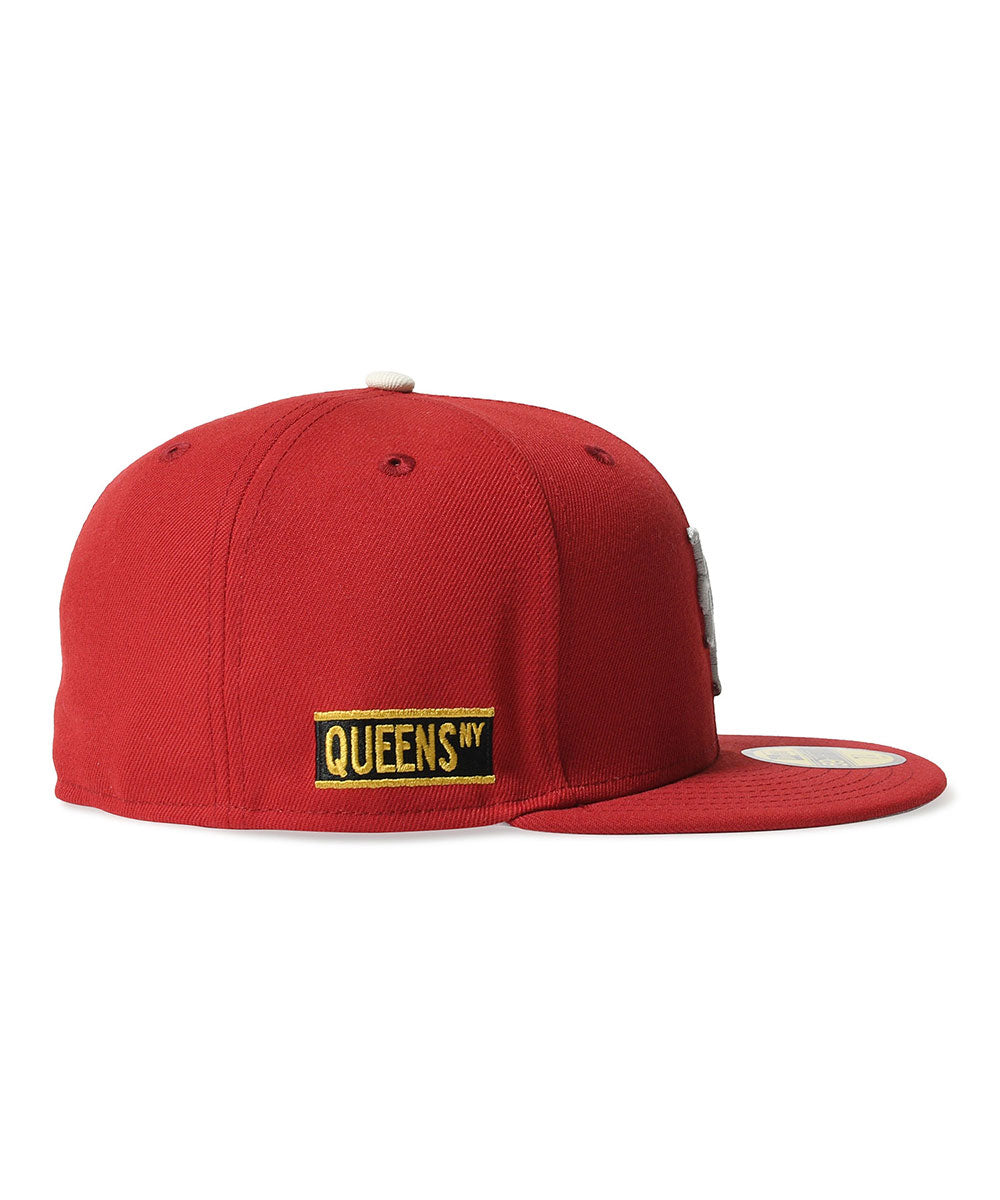 NEW ERA - NEW YORK METS CO GUEENS NY 59FIFTY PINOT RED【71059675】