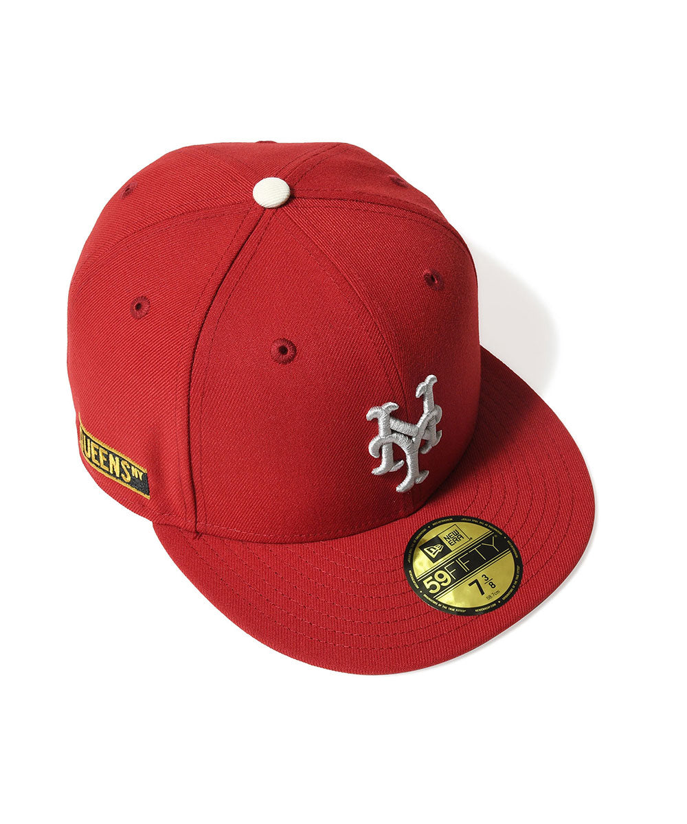 NEW ERA - NEW YORK METS CO GUEENS NY 59FIFTY PINOT RED【71059675
