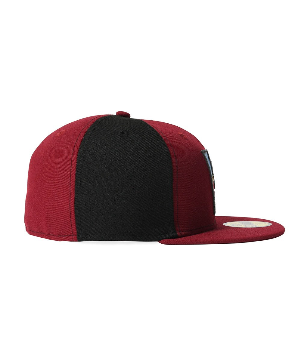 NEW ERA - ARIZONA DIAMONDBACKS CO UPSIDEDOWN 59FIFTY CARDINAL/BLACK【71059674】