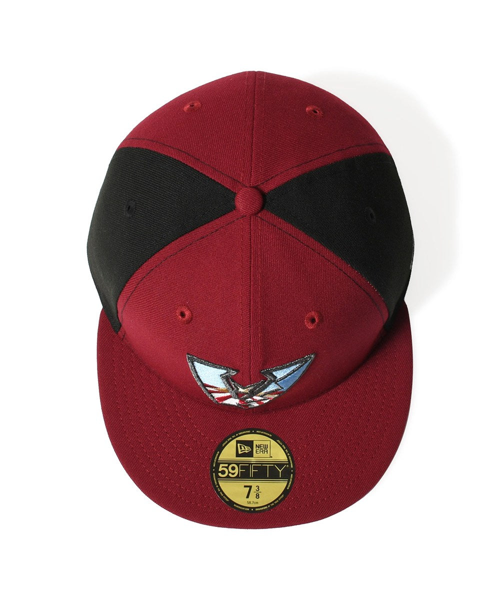NEW ERA - ARIZONA DIAMONDBACKS CO UPSIDEDOWN 59FIFTY CARDINAL/BLACK【71059674】