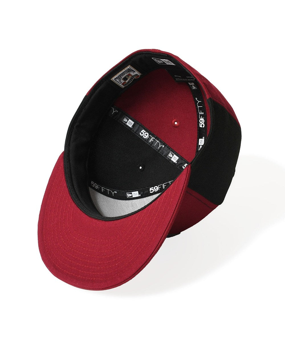 NEW ERA - ARIZONA DIAMONDBACKS CO UPSIDEDOWN 59FIFTY CARDINAL/BLACK【71059674】