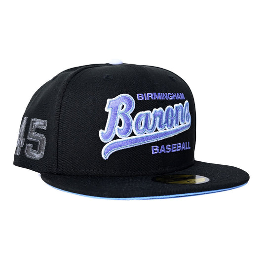 NEW ERA - BIRMINGHAM BARONS CO 59FIFTY BLACK/STEEL BLUE【71083724】