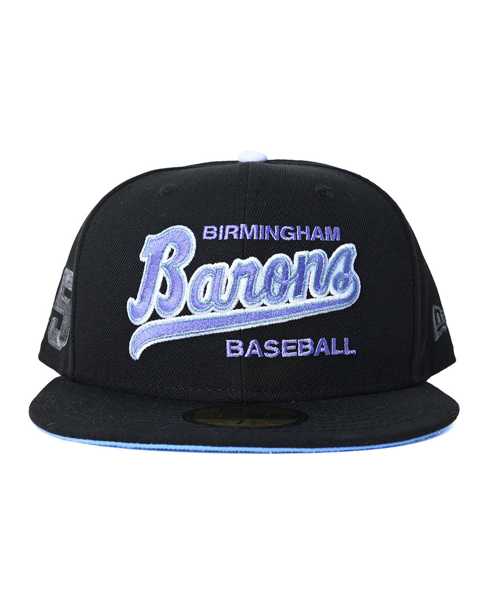 NEW ERA - BIRMINGHAM BARONS CO 59FIFTY BLACK/STEEL BLUE【71083724】