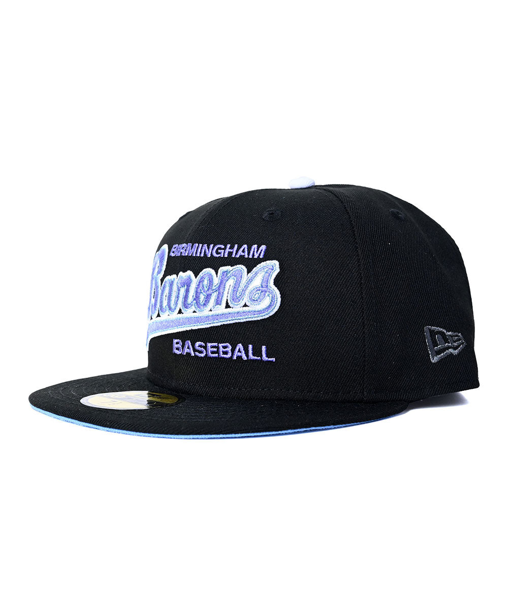 NEW ERA - BIRMINGHAM BARONS CO 59FIFTY BLACK/STEEL BLUE【71083724】
