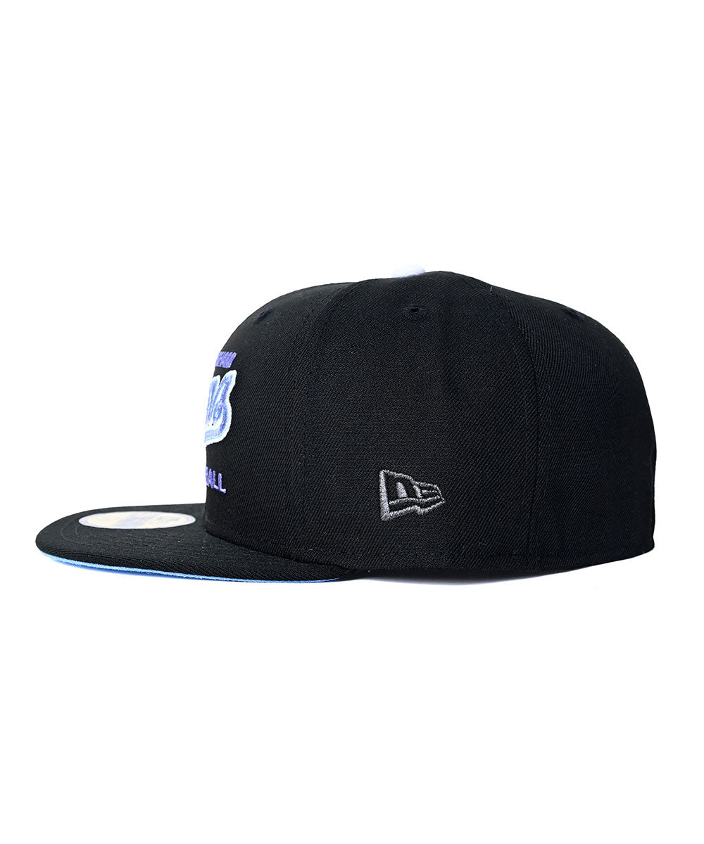 NEW ERA - BIRMINGHAM BARONS CO 59FIFTY BLACK/STEEL BLUE【71083724】