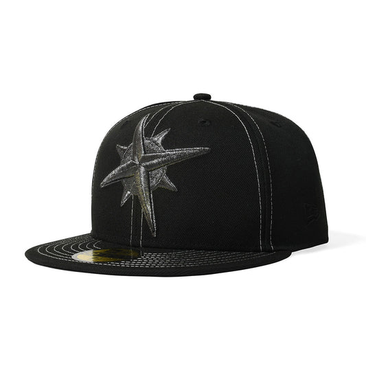 NEW ERA - SEATTLE MARINERS CO COMPASS 59FIFTY BLACK/BLACK【71083728】