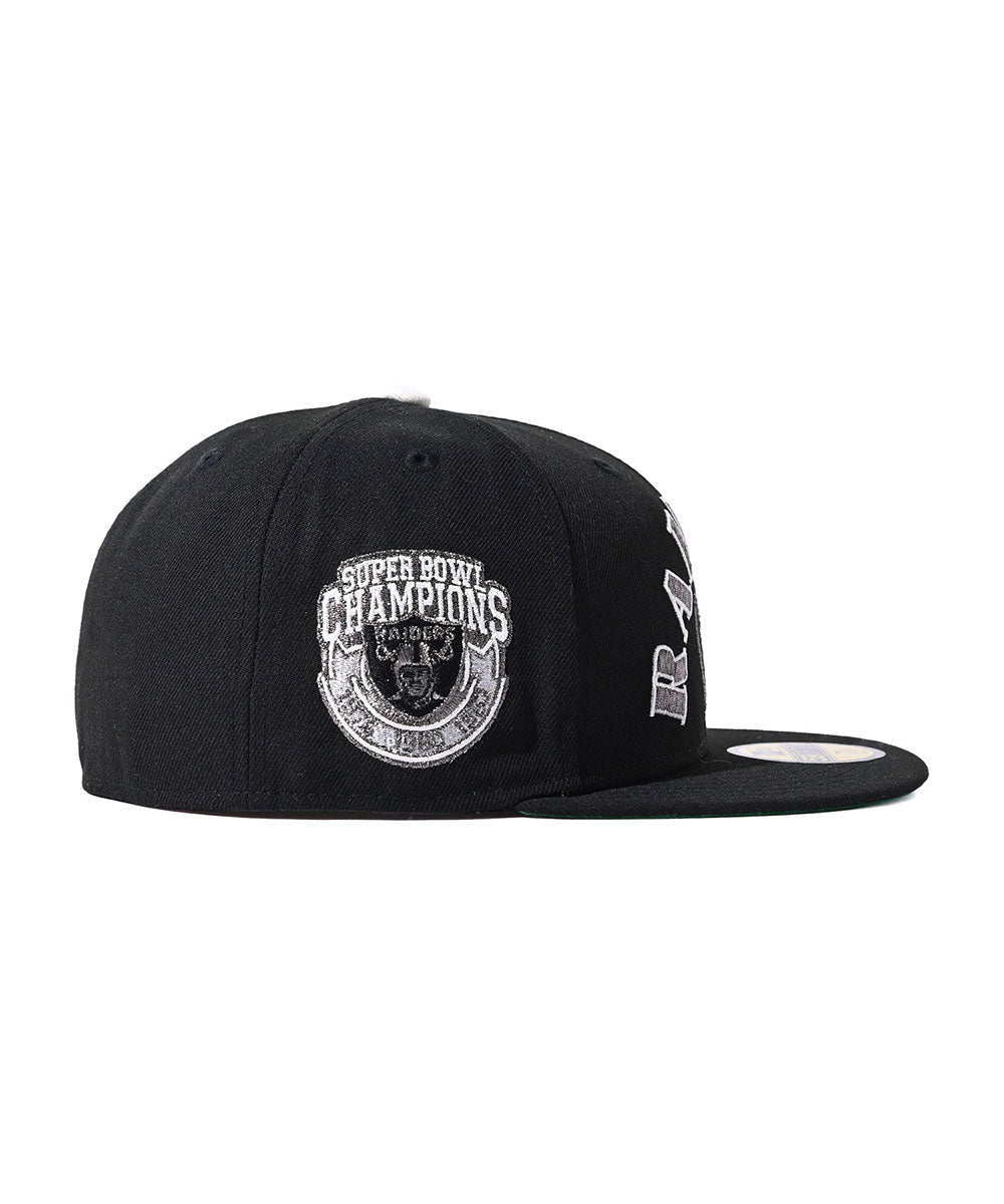 NEW ERA - LAS VEGAS RAIDERS CO SB CHAMPIONS 59FIFTY BLACK 【71096761】