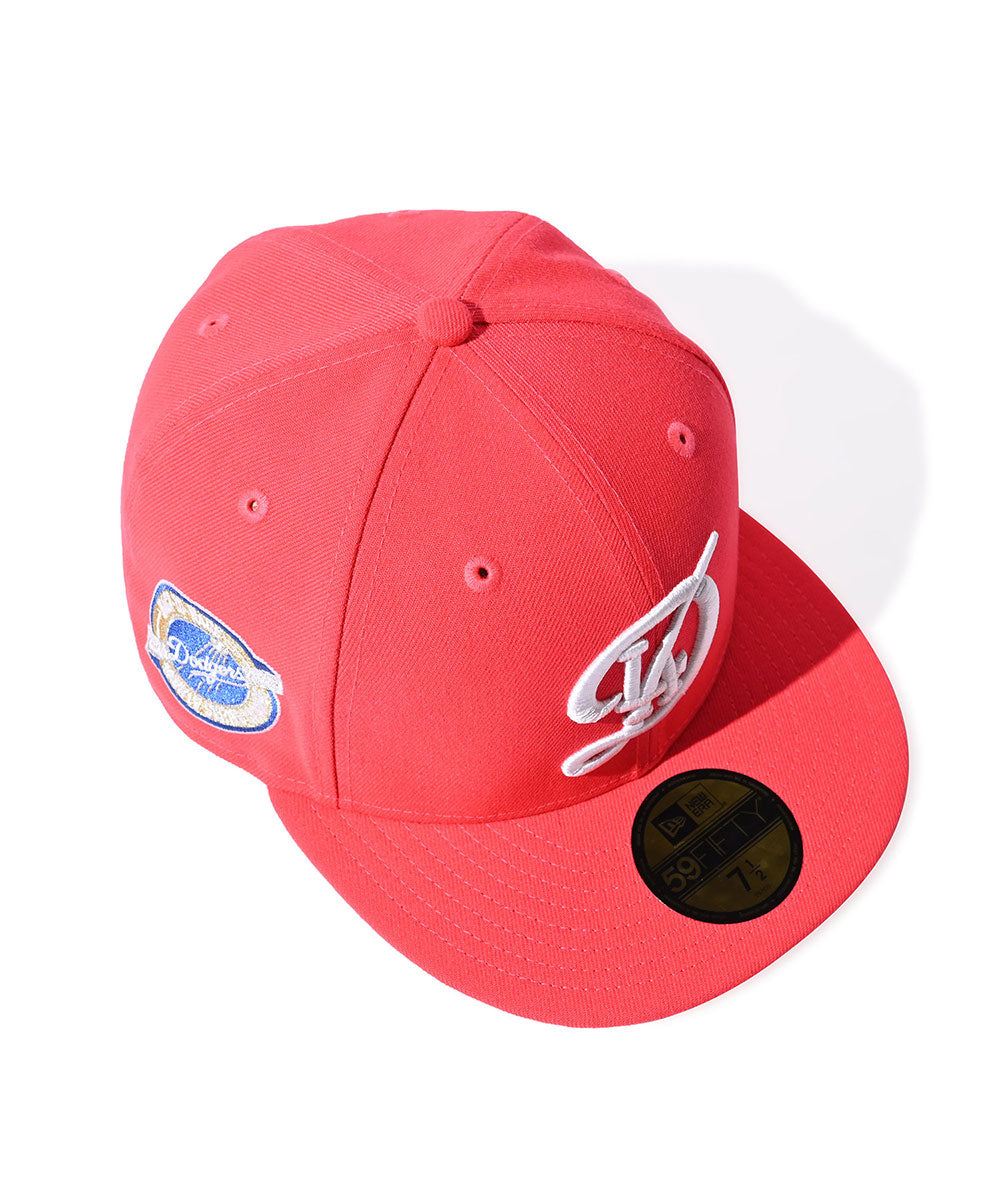 NEW ERA - Los Angeles Dodgers CO 59FIFTY 24-25 BACK TO BACK WSC LAVA RED【71096762】