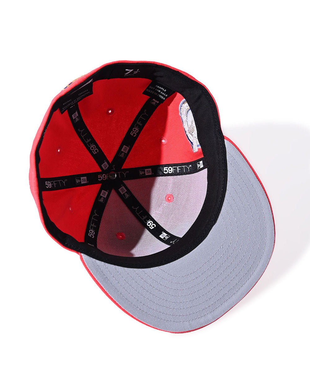 NEW ERA - Los Angeles Dodgers CO 59FIFTY 24-25 BACK TO BACK WSC LAVA RED【71096762】
