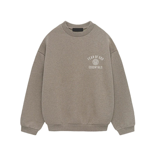 Fear of God ESSENTIALS - FLEECE CREWNECK HEATHER GRAY 【192HO246261F】