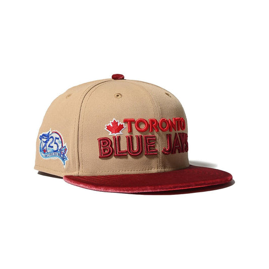 NEW ERA Toronto Blue Jays - 59FIFTY CO 25TH ANV CAMEL/VELOUR MRN【70895747】