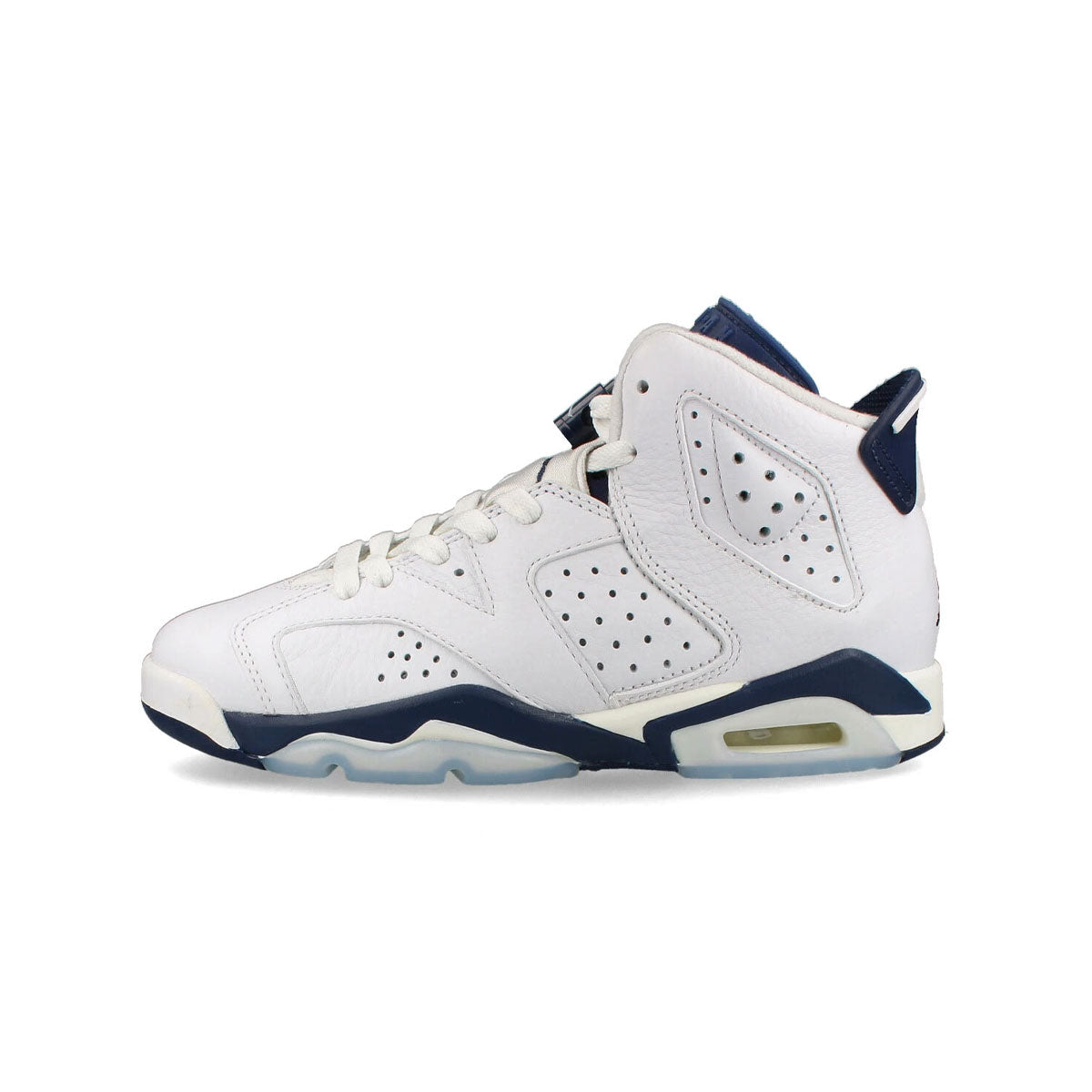 NIKE AIR JORDAN 6 RETRO GS "WHITE/MIDNIGHT NAVY" ナイキ エア ジョーダン 6 レトロ "ホワイト/ミッドナイトネイビー"【384665-141】