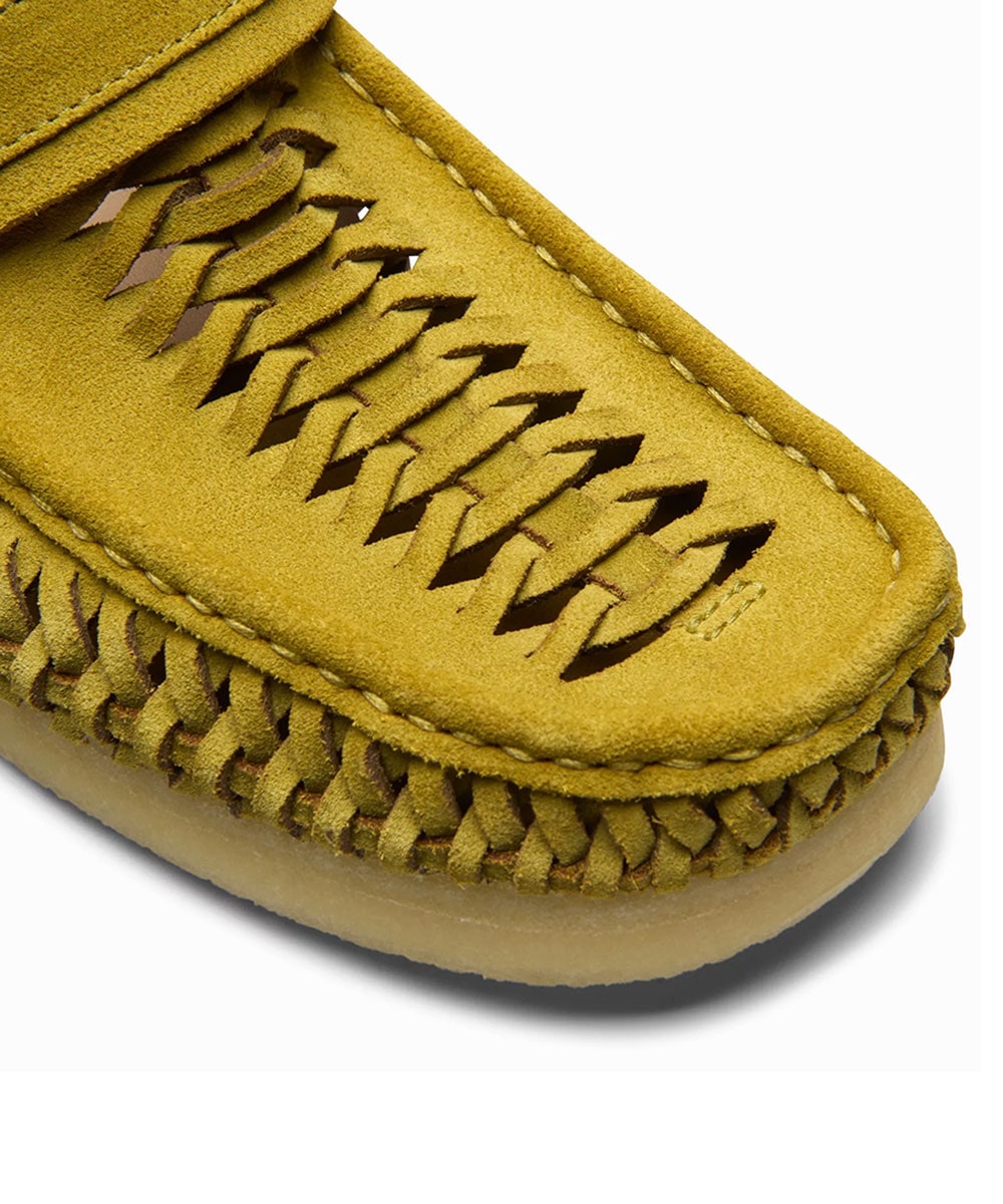 CLARKS ORIGINALS クラークス オリジナルス WBLOAFER WEAVE ワラビーローファーウィーブ OLIVE SUEDE オリーブスエード 【26175778】