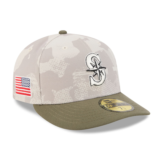 NEW ERA Seattle Mariners - 59FIFTY MLB2025 Armed Forces Day STONE 【14517060】
