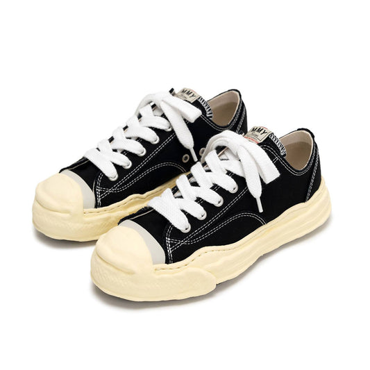 Maison MIHARA YASUHIRO - "HANK" VL OG Sole Canvas Low-top Sneaker BLACK 【A09FW734】