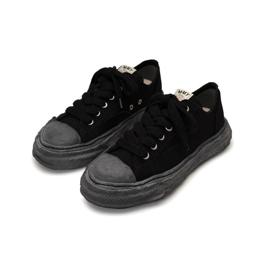 Maison MIHARA YASUHIRO ミハラヤスヒロ PETERSON 23 ピーターソン23 CANVAS LOW-TOP  BLACK/BLACK ブラック/ブラック 【A13FW713】