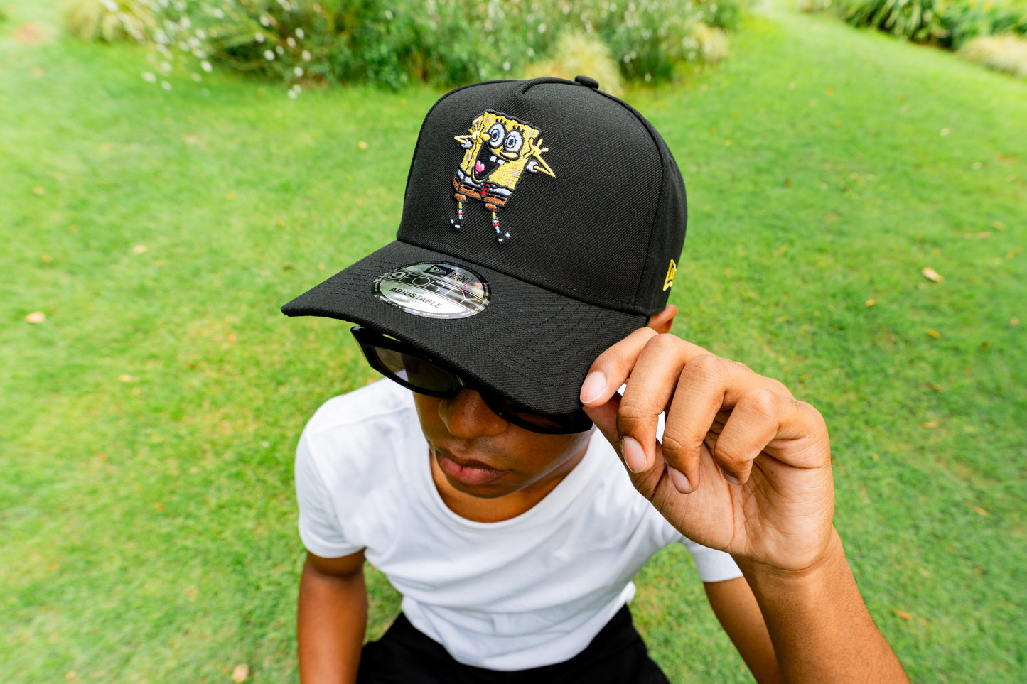 New Era × Nickelodeon - SpongeBob 9FORTY A-FRAME Black【70980069】