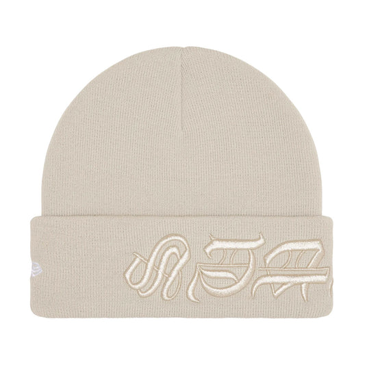 Supreme × New Era -  Blackletter Beanie GRAY