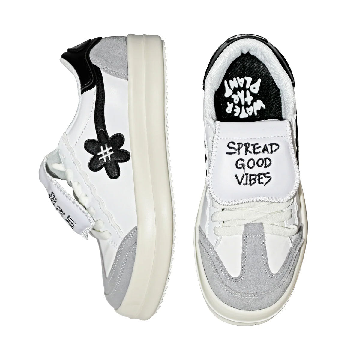 WATER THE PLANT - ”BONE” Vintage Kicks | White