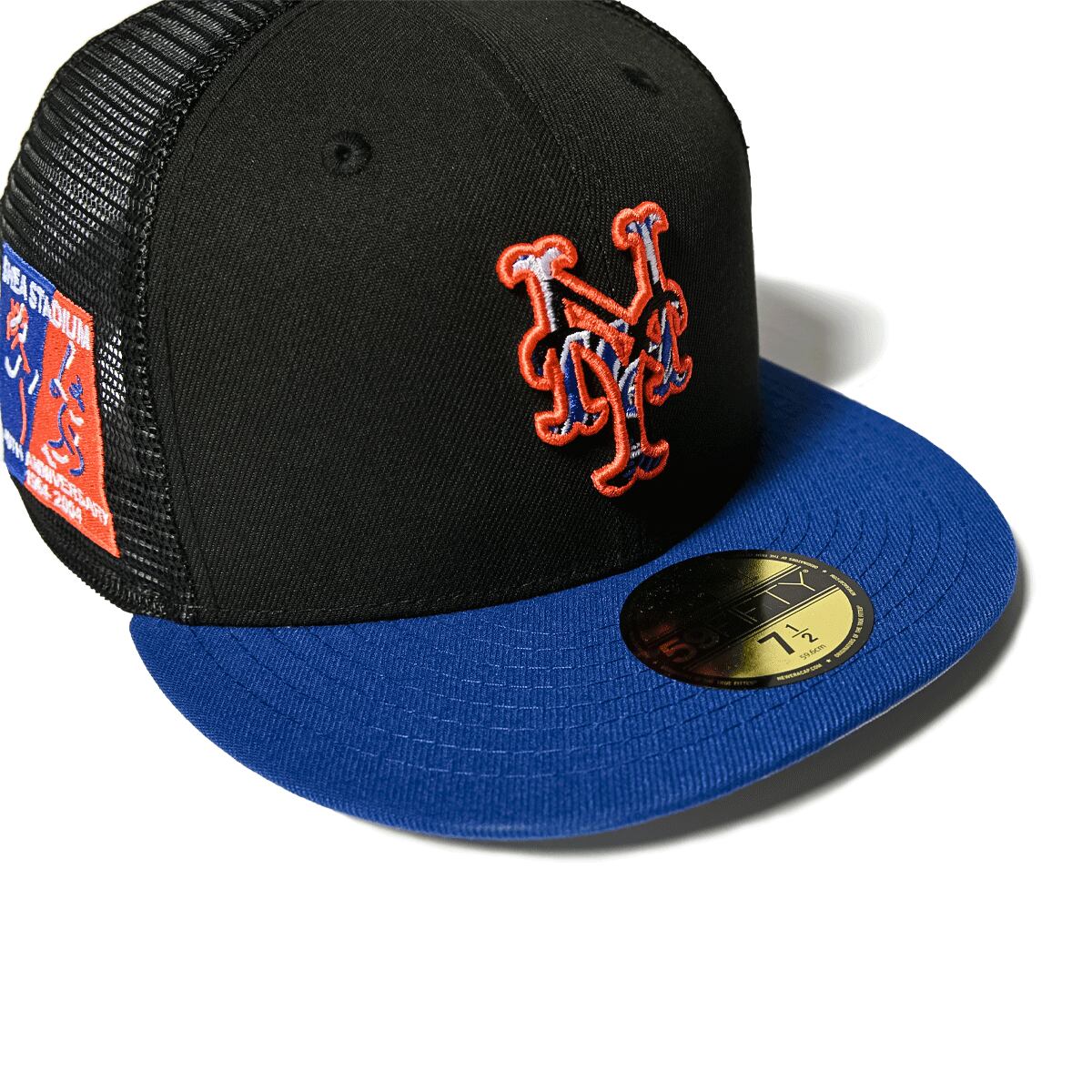 NEW ERA - NEW YORK METS CO 40TH ANV 59FIFTY TRUCKER BLACK/LRYL【70890658】
