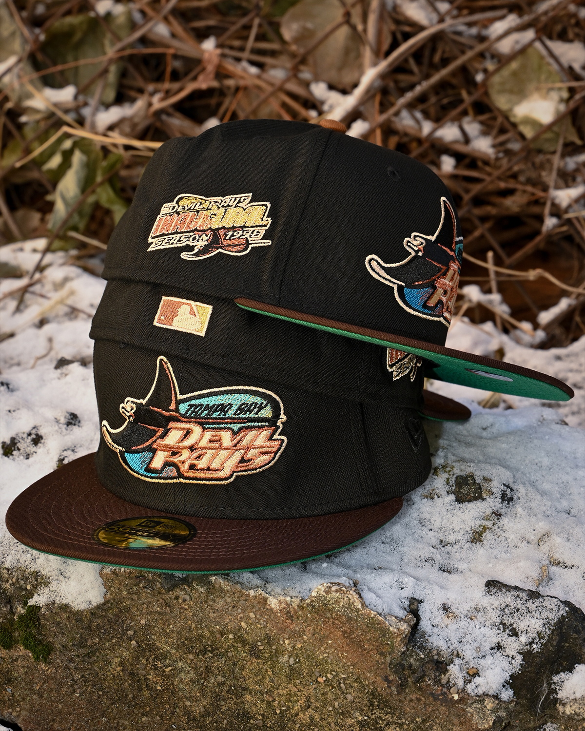 NEW ERA - Tampa Bay Devil Rays 1998 Inaugural Black/Walnut