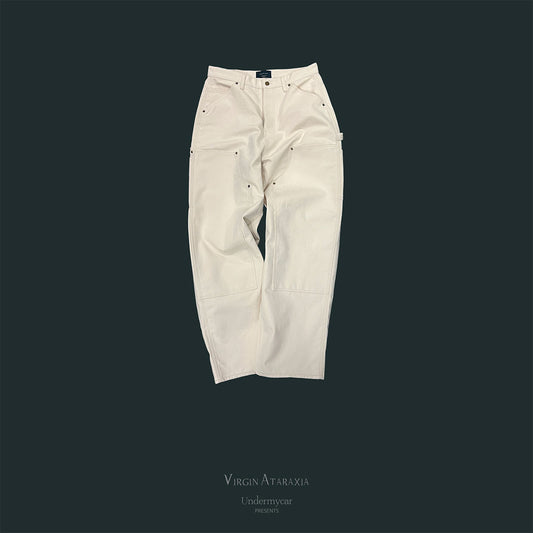 Undermycar - PURE HARDSTONE CARPENTER PANTS IVORY