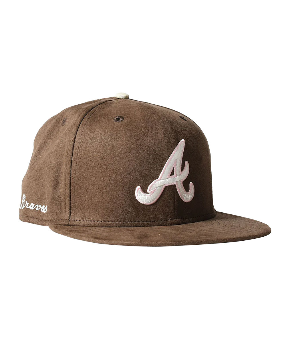 NEW ERA - Atlanta Braves CO 59FIFTY SUEDE BROWN【14882007