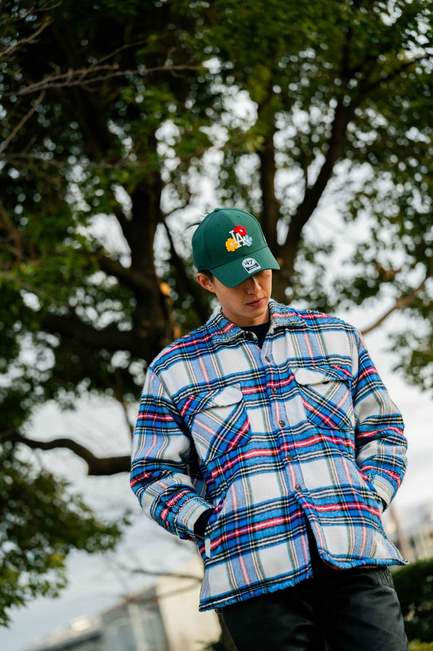 ’47 BRAND New York Yankees - MVP FLORA DARK GREEN【14920535 47A-MVP-B-GLRYM17HTS-DG】