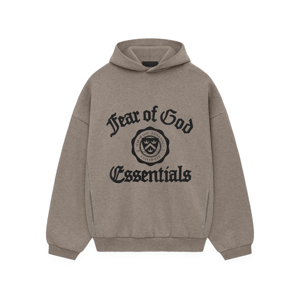 Fear of God ESSENTIALS - HEAVY FLEECE VINTAGE SHRUNKEN HOODIE HEATHER GRAY 【192HO246214F】