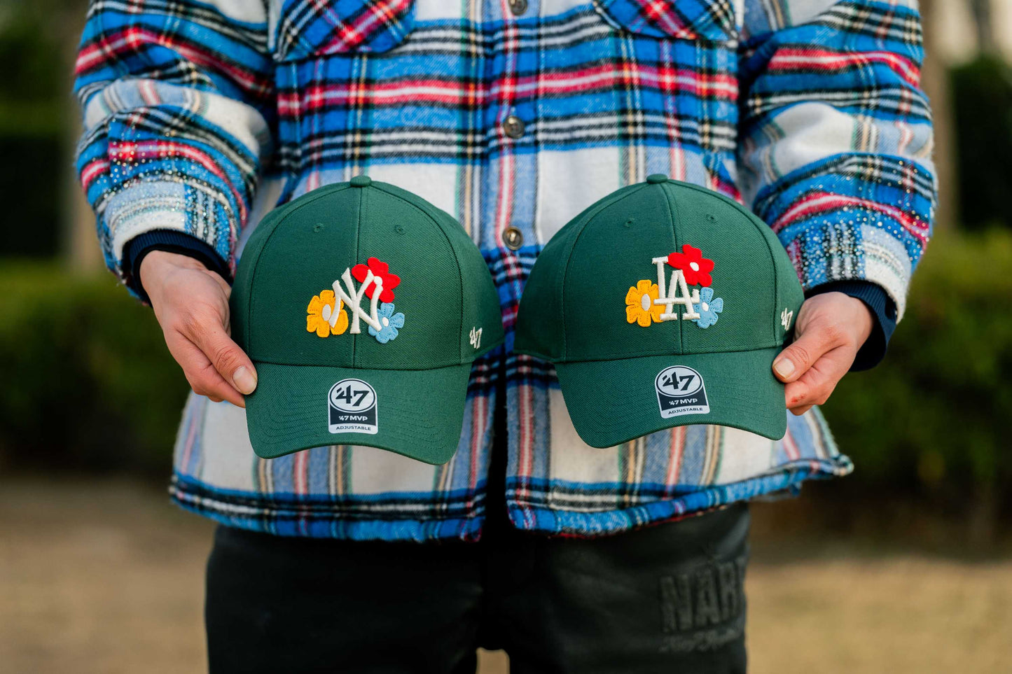 ’47 BRAND Los Angeles Dodgers - MVP FLORA DARK GREEN 【14920536 47A-MVP-B-GLRYM12HTS-DG】