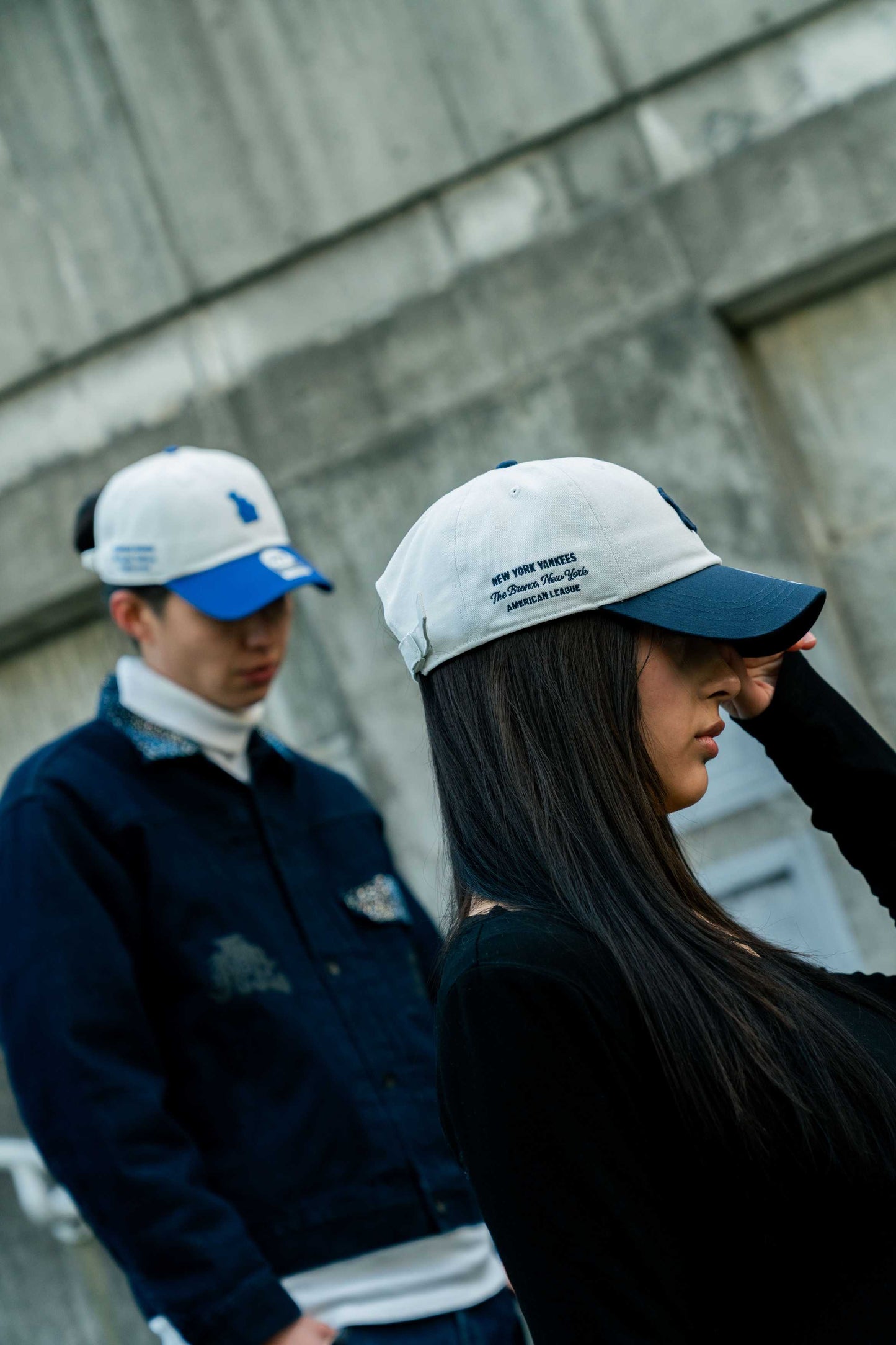 ’47 BRAND New York Yankees - CLEAN UP WHITE/NAVY【14920543 47A-CLP-B-CONTT17CNS-SS】