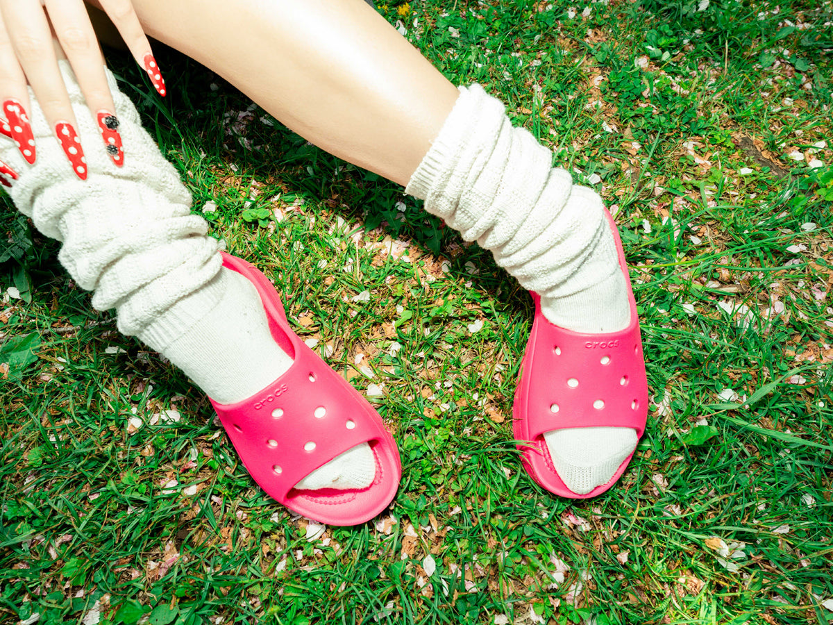 crocs - WMNS Bae Slide Dragon Fruit 【211108-6ZQ】