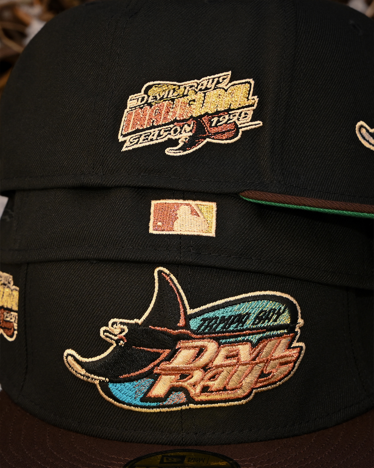 NEW ERA - Tampa Bay Devil Rays 1998 Inaugural Black/Walnut