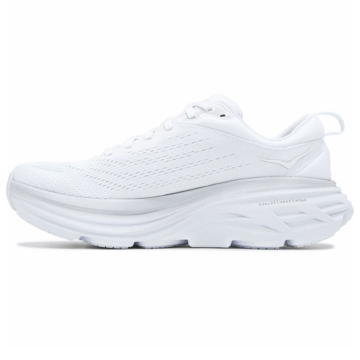 HOKA ONE ONE BONDI 8 WHITE x WHITE [1127952-WWH]