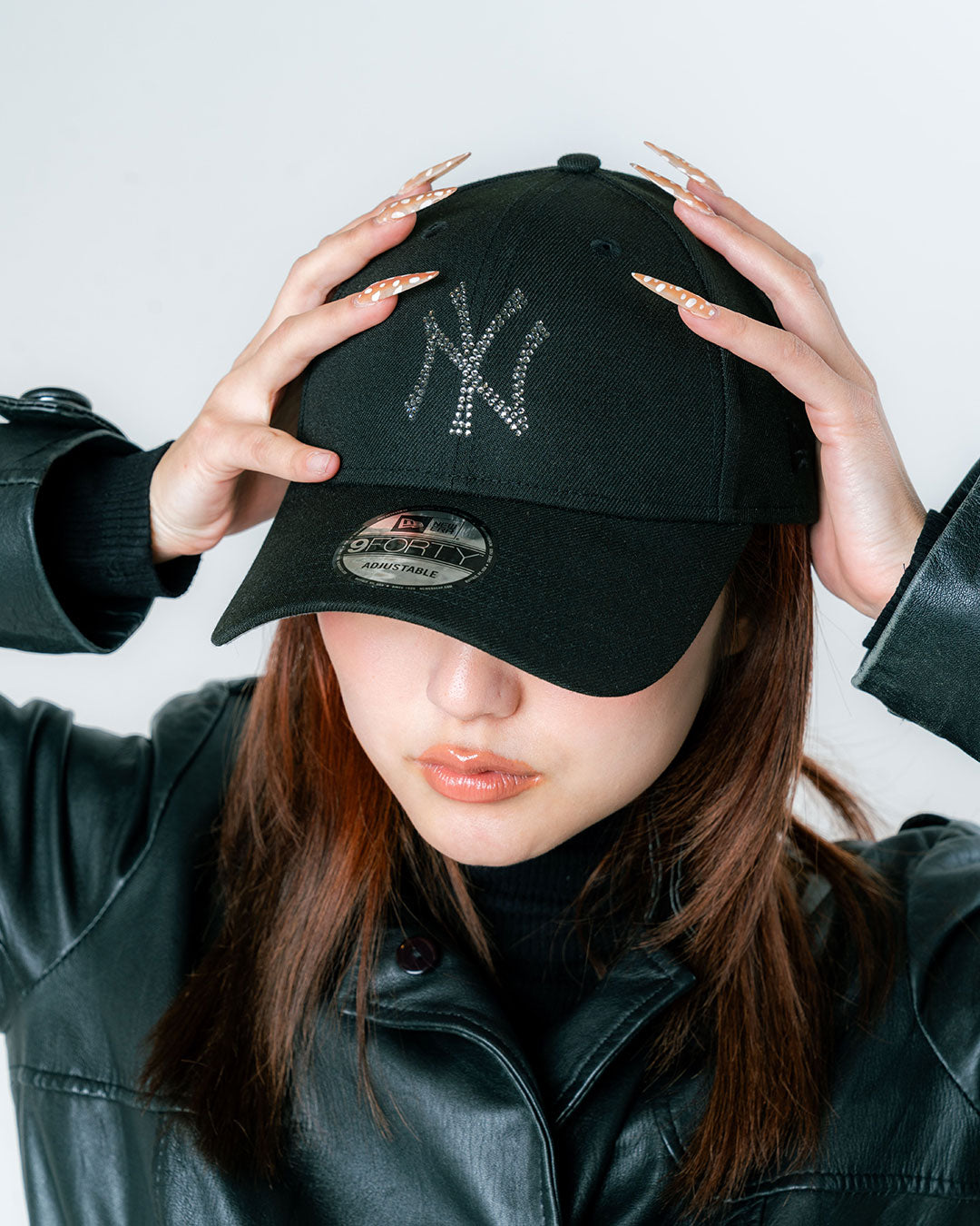 NEW ERA - NEW YORK YANKEES CO RHINESTONE 9FORTY CS BLACK【15063054