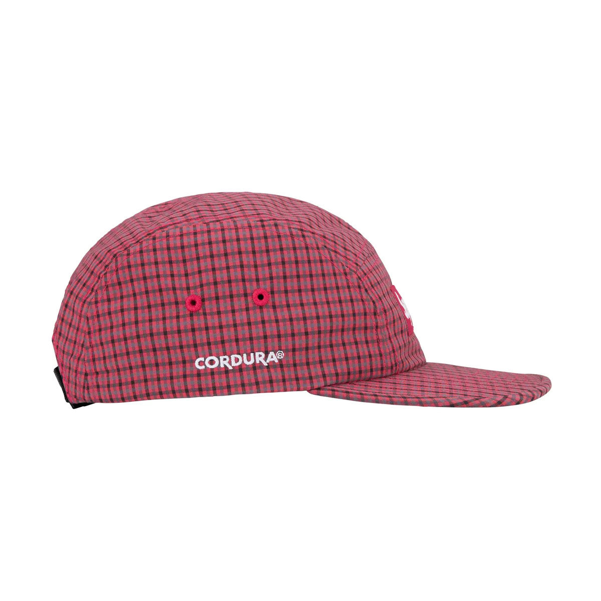 Supreme - Cordura Plaid Camp Cap Red