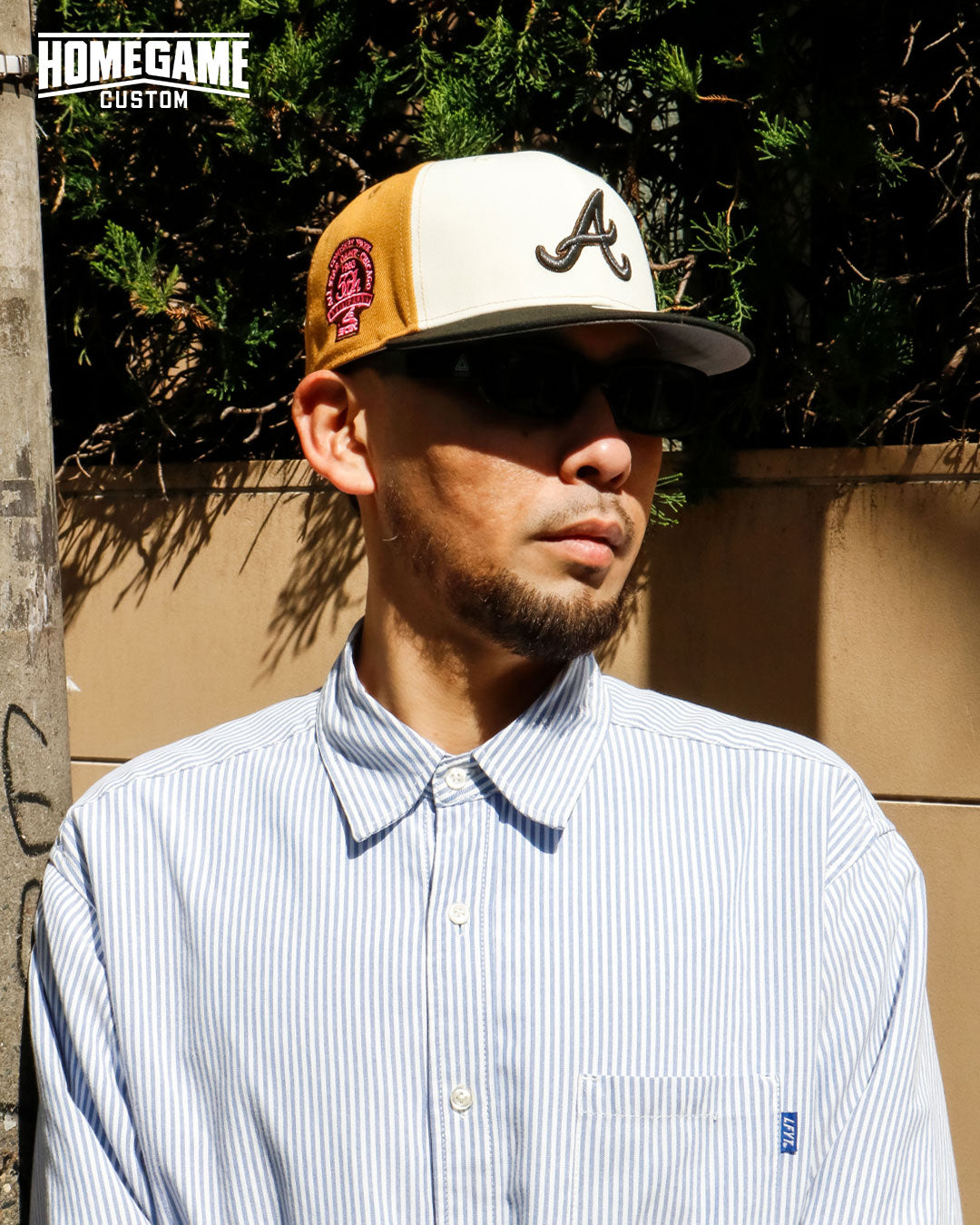 NEW ERA - ATLANTA BRAVES CO CWS 1983 COMISKEY PARK 59FIFTY PANAMA TAN/BLACK 【71024205】