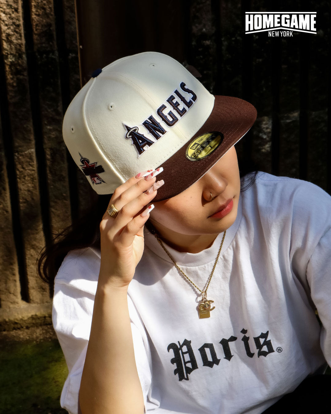 NEW ERA - Anaheim Angels 59Fifty 2010 All Star Game Chrime White/brown