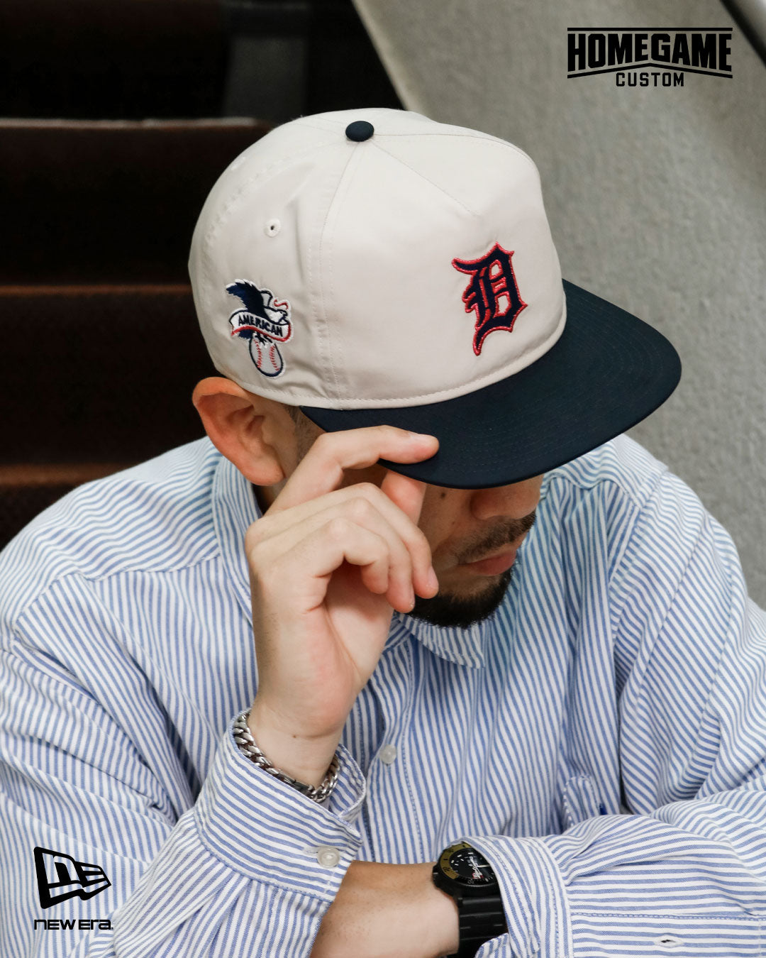 NEW ERA - DETROIT TIGERS CO OL 19TWENTY STONE/NAVY【15162395】