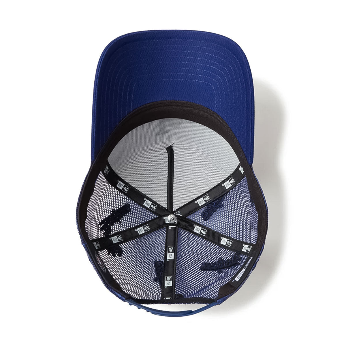 NEW ERA Los Angeles Dodgers - 9FORTY A-Frame MESH Embroidery WHITE/DARK ROYAL 【14388628】