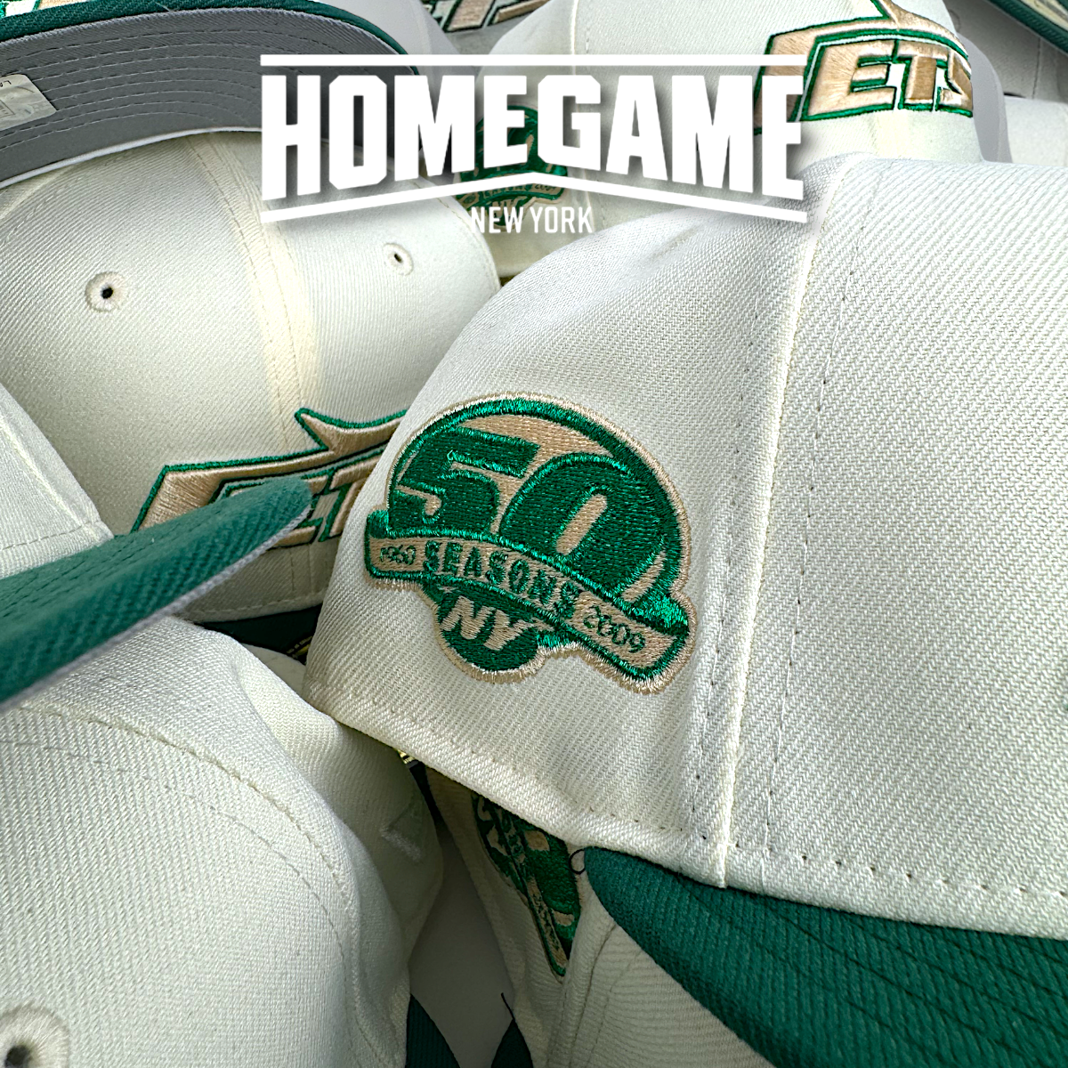 NEW ERA New York Jets - 59FIFTY 50 Season Chrome White/Emerald Green