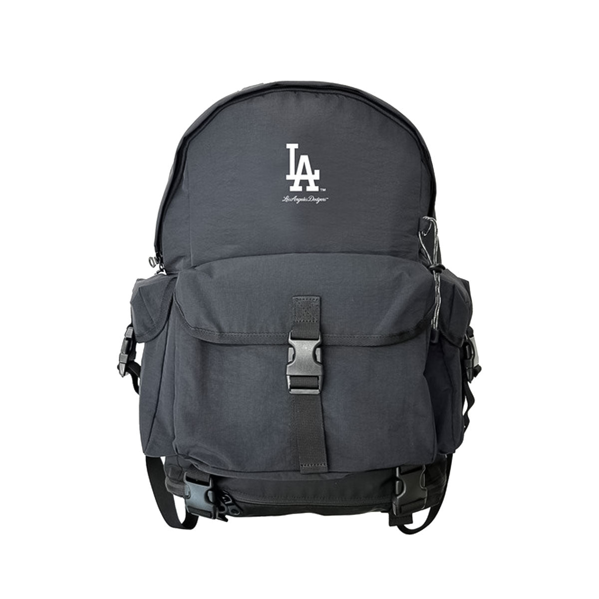 LA DODGERS BACKPACK WITH RAIN COVER BLACK×WHITE 【LA-MBBK183】