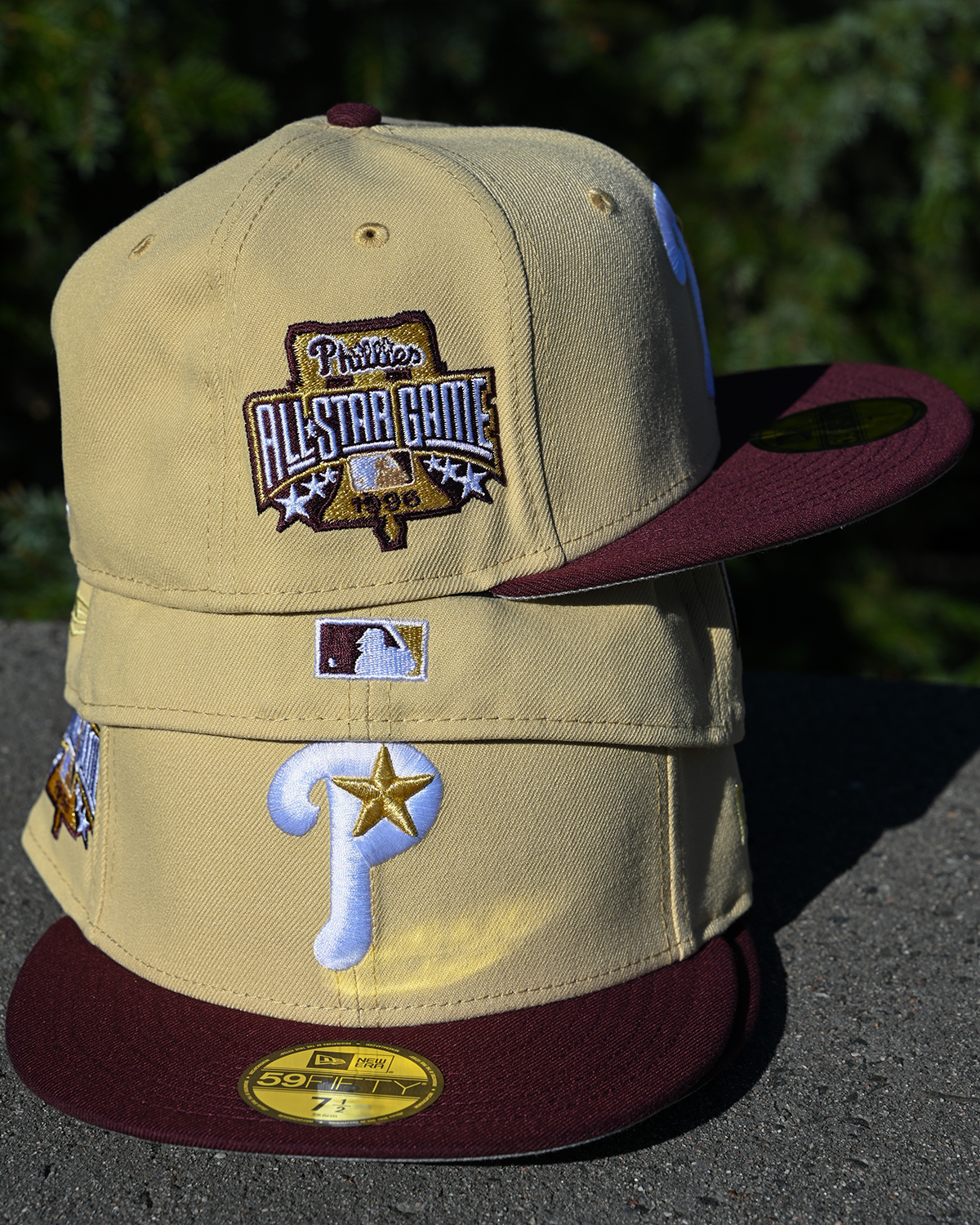 NEW ERA - 59FIFTY Philadelphia Phillies 1996 All Star Game Vegas Gold/Maroon