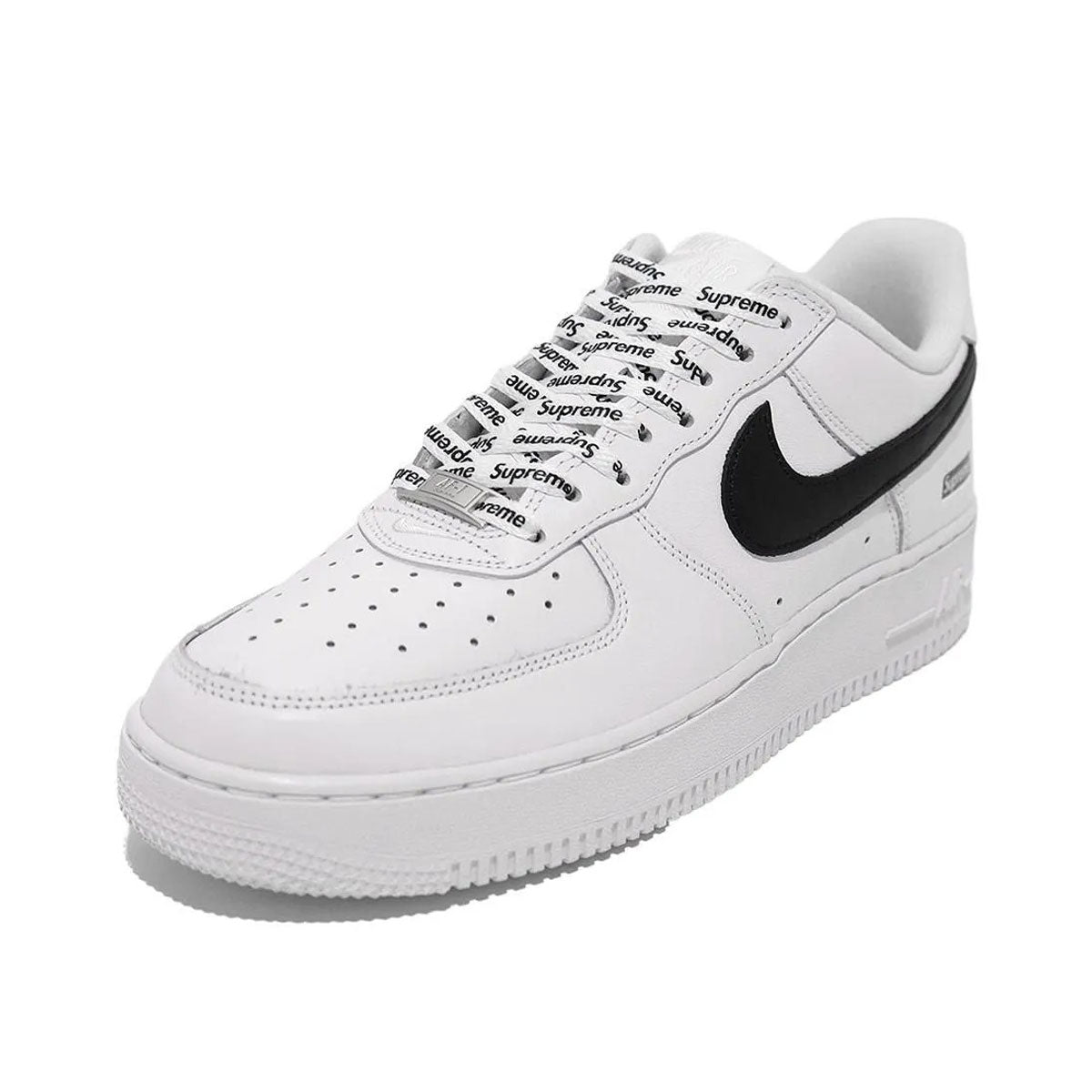 靴 Supreme Nike Air Force 1 Low White 27.5 Supreme x Nike Air Force 1 Low 'Box Logo - White' — Kick Game