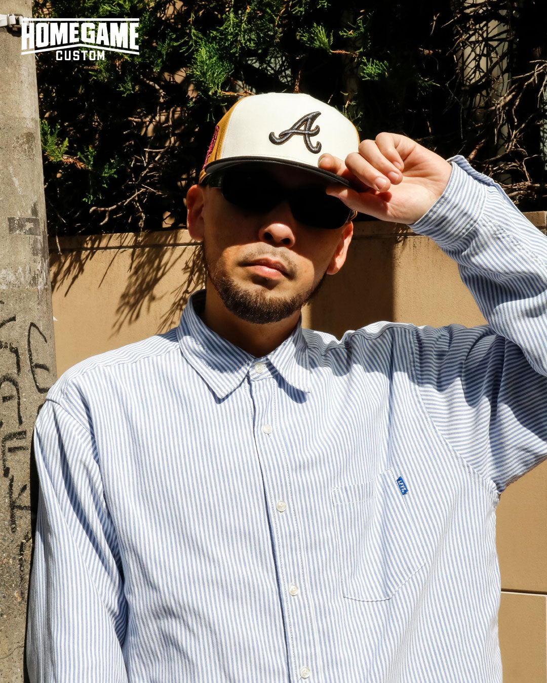 NEW ERA - ATLANTA BRAVES CO CWS 1983 COMISKEY PARK 59FIFTY PANAMA TAN/BLACK 【71024205】