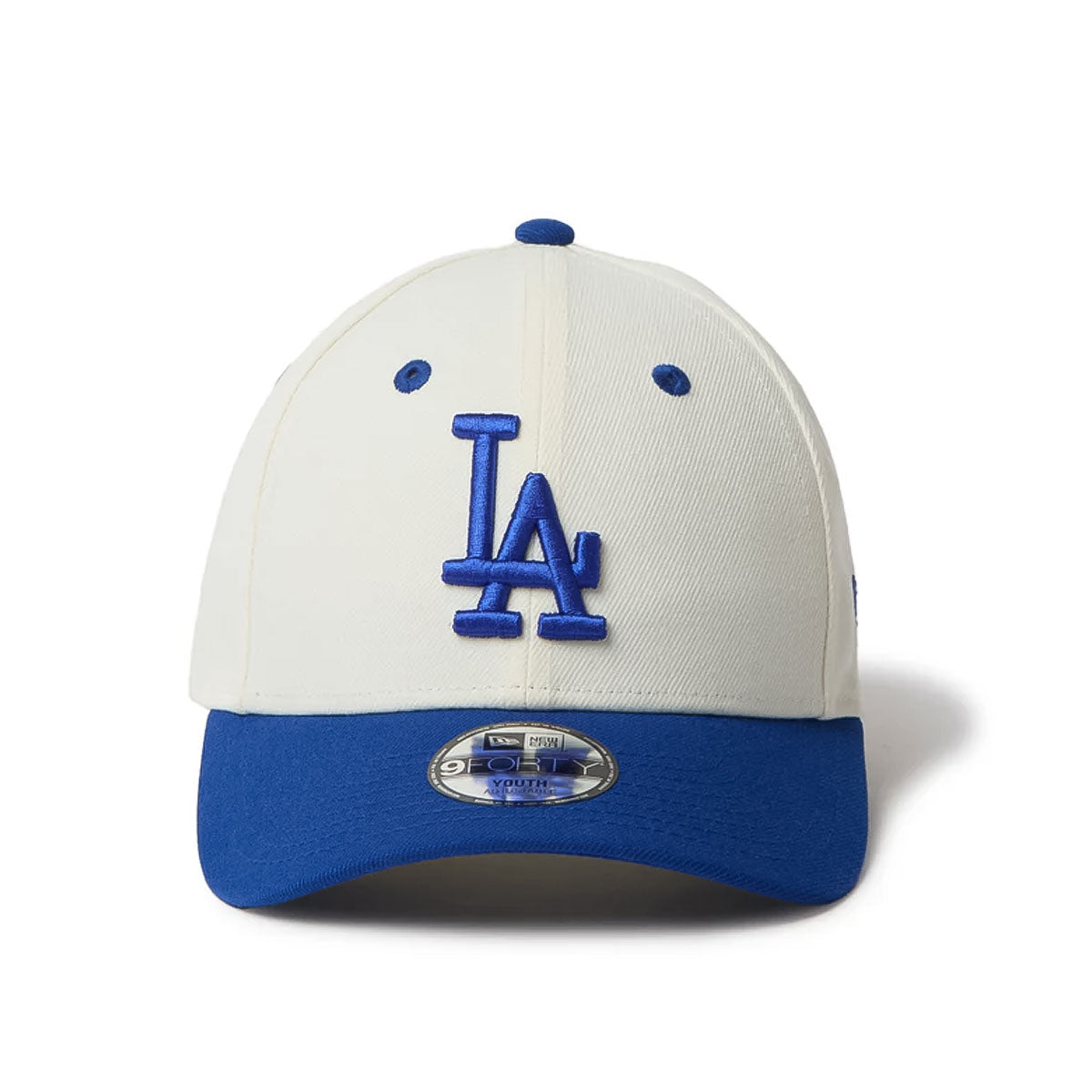 NEW ERA Los Angeles Dodgers - Youth 9FORTY 2-Tone CHROME WHITE/ROYAL 【14671600】