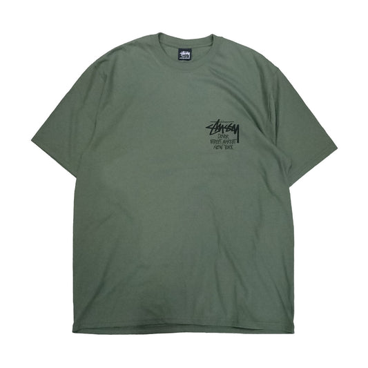 Stussy - STOCK DSM NEW YORK TEE OLIVE 【3903994】