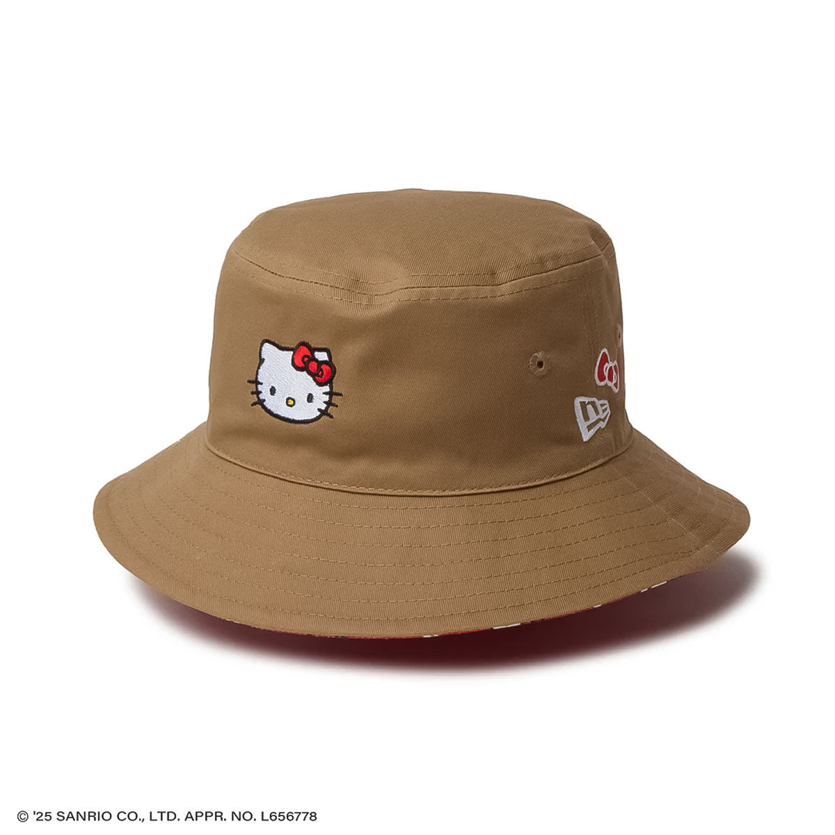 NEW ERA - KIDS BUCKET RV KITTY KHAKI/RED 【14348590】