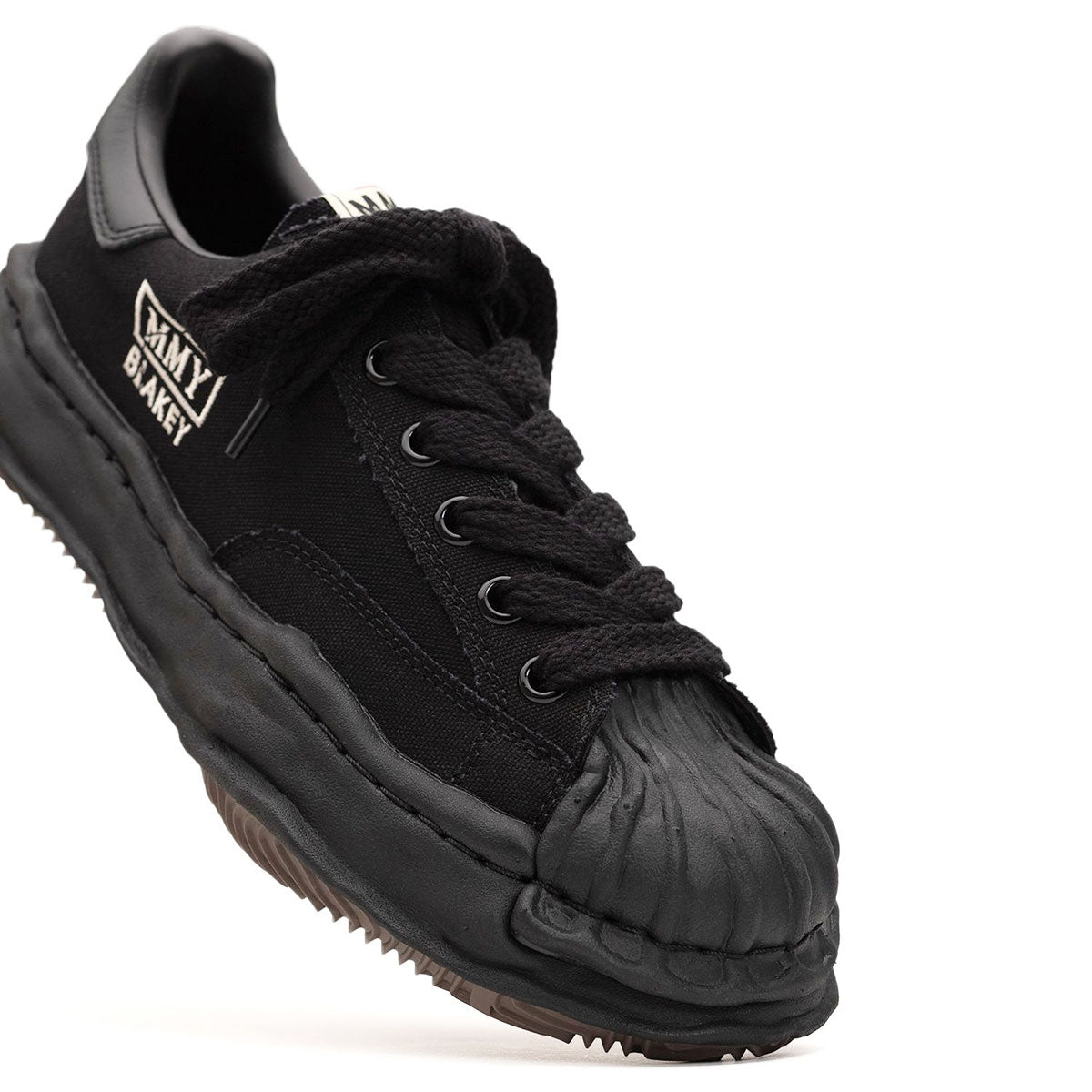 Maison MIHARA YASUHIRO メゾン ミハラヤスヒロ BLAKEY LOW ブレイキーロー OG SOLE CANVAS LOW-TOP SNEAKER BLK/BLK【A08FW735】